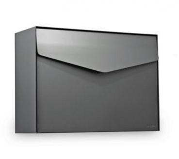 MEFA Briefkasten Letter (112) Basaltgrau semi mat RAL 7012 Wandbriefkasten